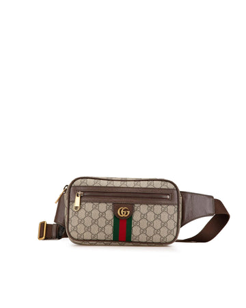 Small Supreme Ophidia Belt Bag with Leather Trim