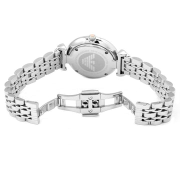 Ladies / Womens Gianni T-Bar Rose Gold Stainless Steel Emporio Armani Designer Watch AR1779