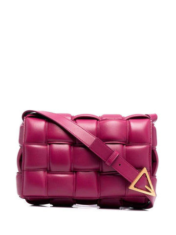 Padded Cassette bag in cinnabar nappa