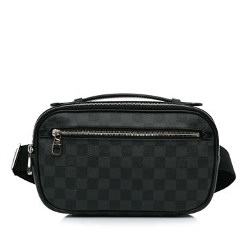 Black Louis Vuitton Damier Graphite Ambler Belt Bag