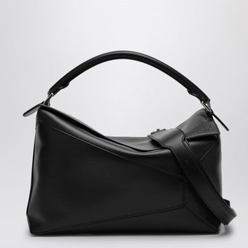 Loewe Large Puzzle Black Calfskin Bag Men