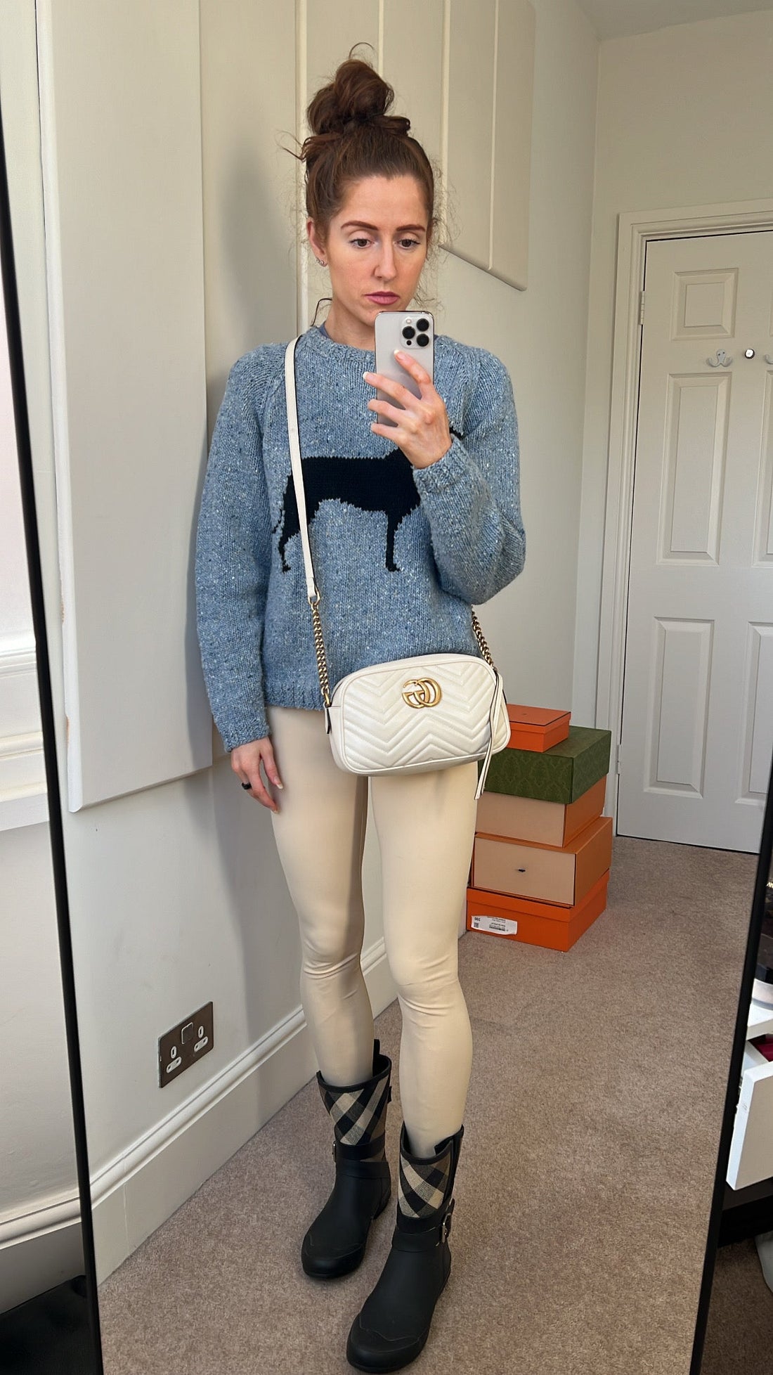 Gucci GG White Marmont Small Shoulder Bag (RRP £1340)