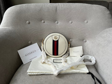 Gucci GG Round White Ophidia Small Shoulder Bag (RRP £1,060)