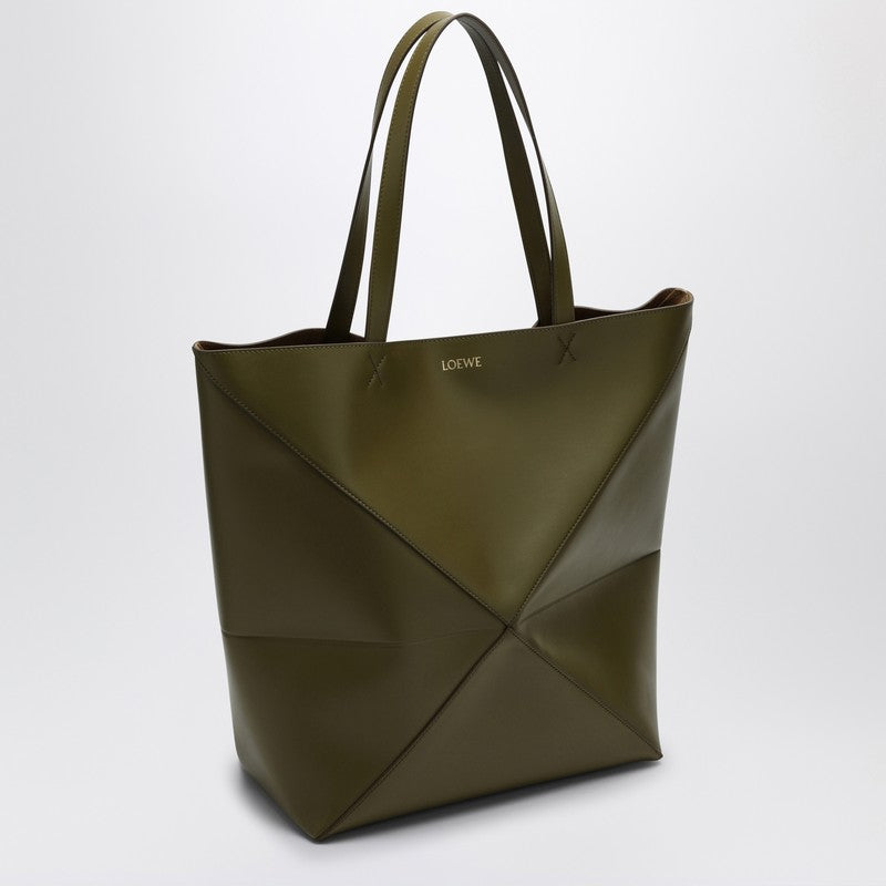 Loewe Puzzle Fold Tote Olive Green Large Bag Men