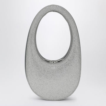 Coperni Silver Glitter Mini Swipe Bag Women