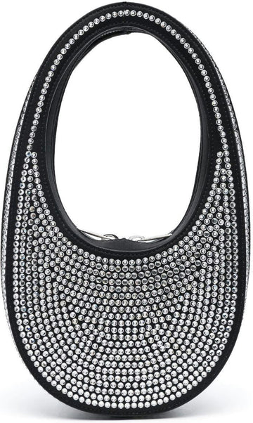 MINI SWIPE CRYSTAL EMBELLISHED LEATHER HANDBAG