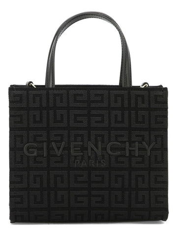 MINI G-TOTE SHOPPING BAG IN 4G EMBROIDERED CANVAS