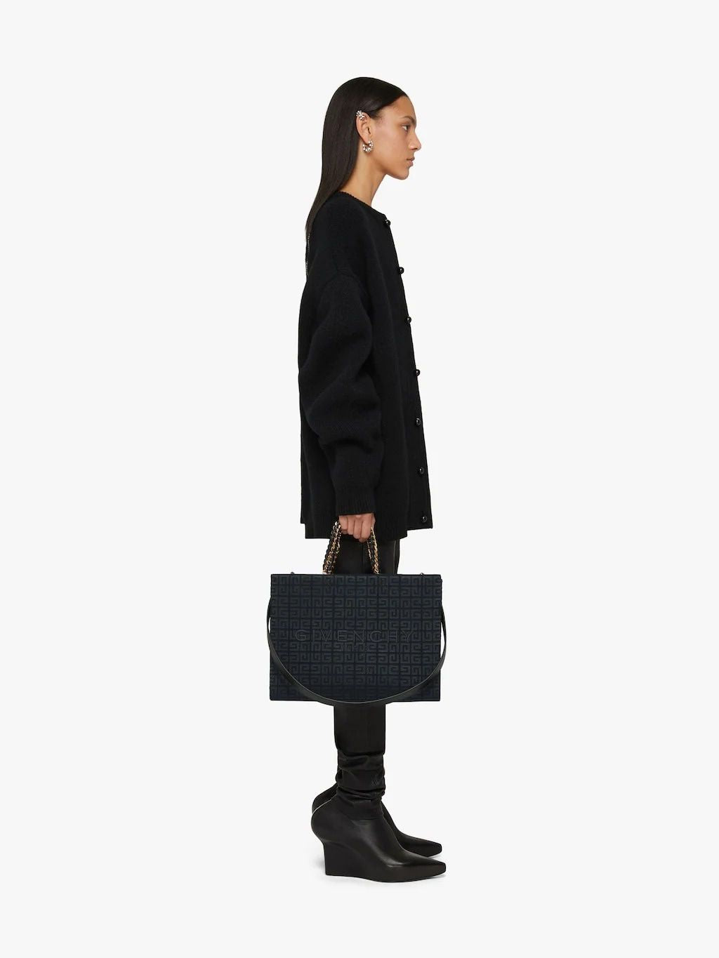 G ALL OVER LOGO CANVAS TOTE