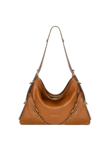 MEDIUM VOYOU BAG IN BROWN LEATHER