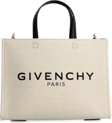 BEIGE CANVAS G-TOTE BAG