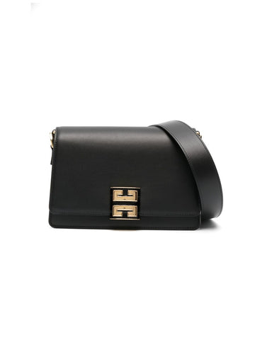 Logoplaque Leather Shoulder Bag