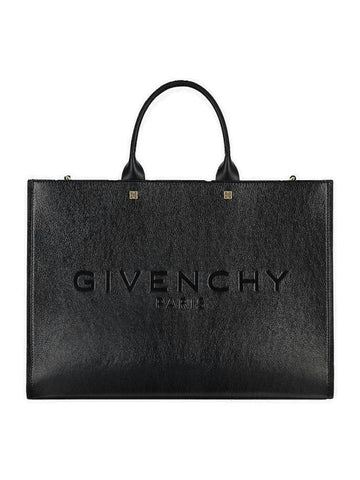 G LEATHER TOTE