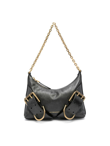 BOLSO VOYOU M NEGRO LONA CADENA DORADA