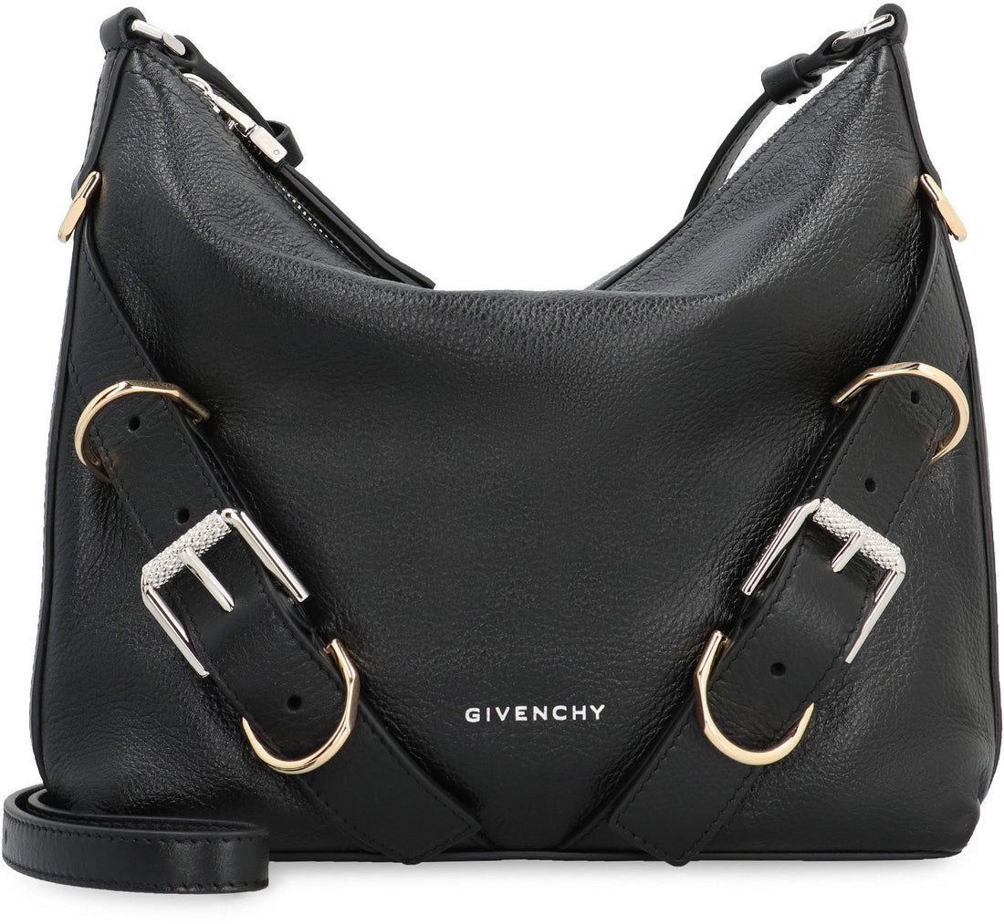 VOYOU SMALL LEATHER SHOULDER BAG