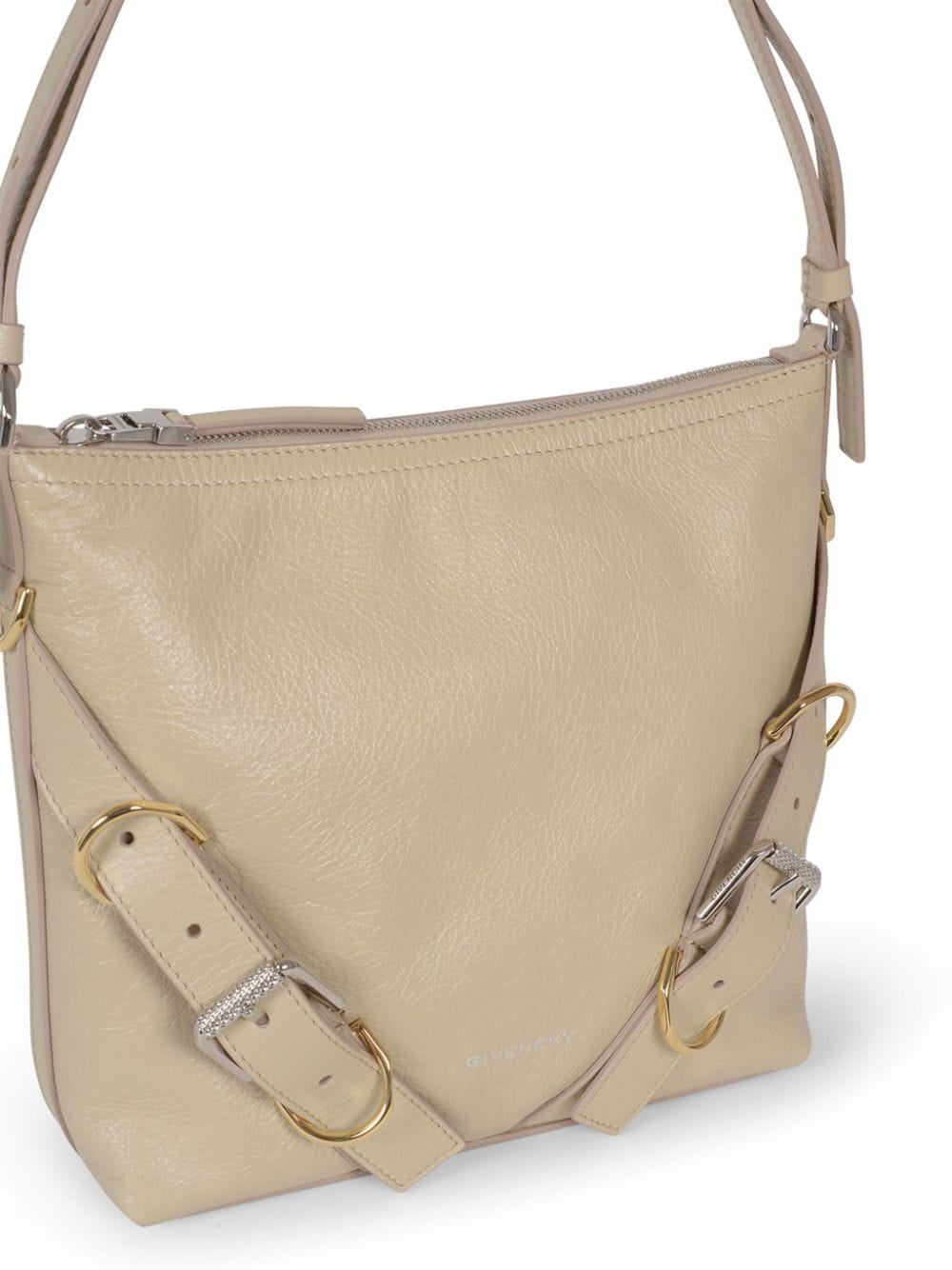 VOYOU SMALL LEATHER SHOULDER BAG