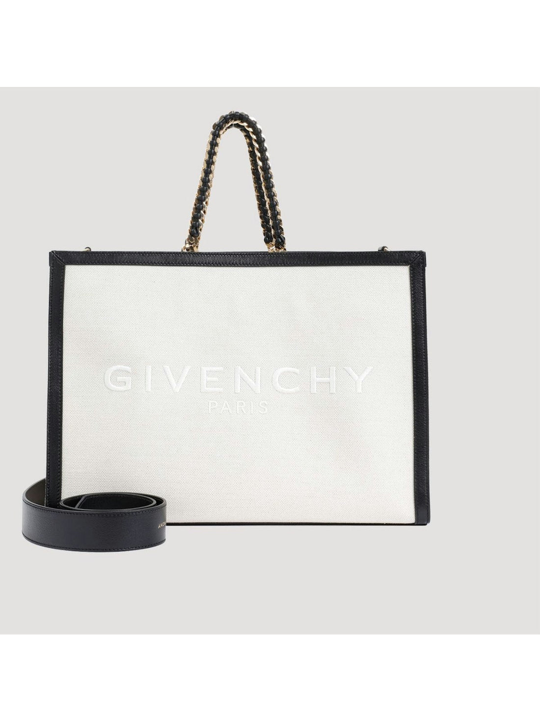 G-TOTE - MEDIUM FRAMED TOTE W/ CHAIN