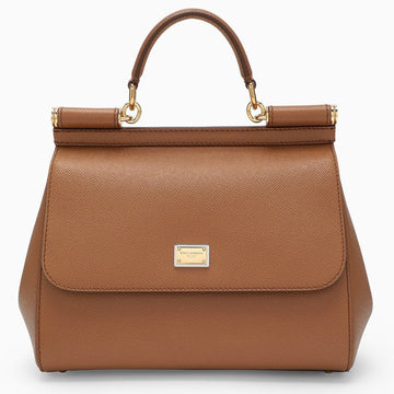 Dolce&Gabbana Large Caramel Sicily Hand Bag Women