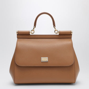 Dolce&Gabbana Large Caramel Sicily Hand Bag Women