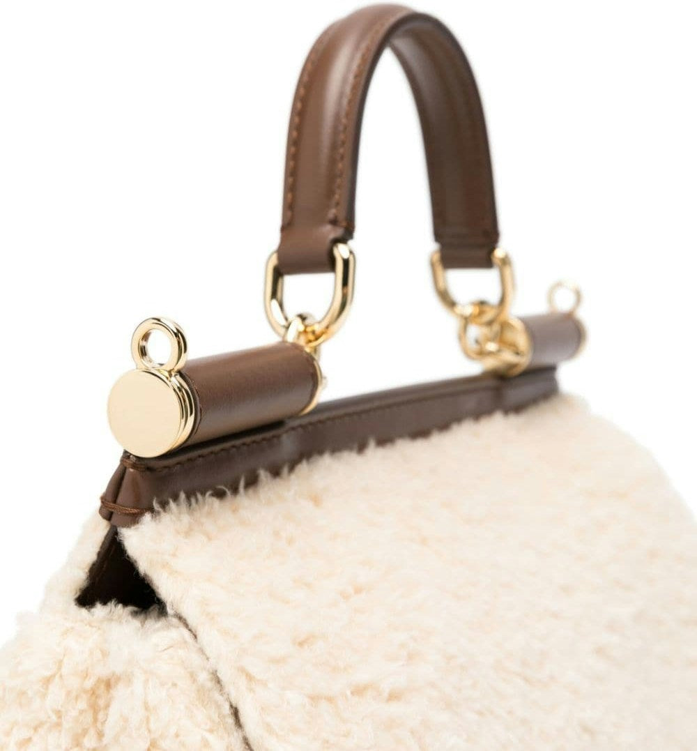 SICILY SHEARLING LARGE TOTE BAG