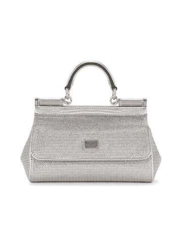 Embellished Silk Satin Handbag