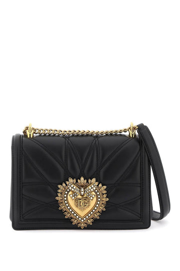 Dolce & Gabbana Medium Devotion Bag In Quilted Nappa Leather Women