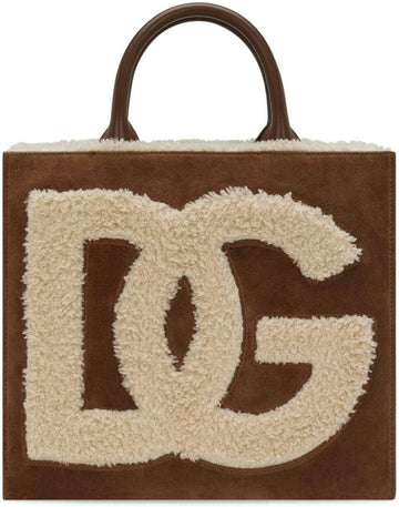 DG DAILY SMALL SUEDE TOTE BAG