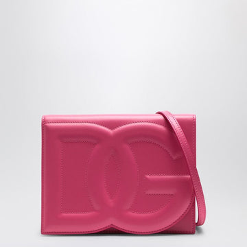 Dolce&Gabbana Wisteria Coloured Dg Logo Leather Shoulder Bag Women