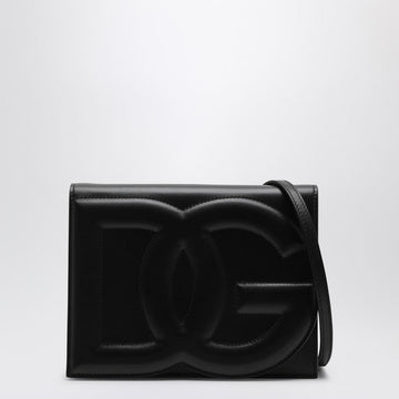 Dolce&Gabbana Black Dg Logo Leather Shoulder Bag Women