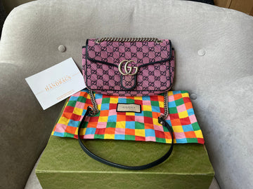 Gucci GG Pink Marmont Small Shoulder Bag (RRP £1,570)