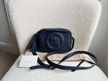 Gucci Navy Small Blondie Shoulder Bag (RRP £1380)