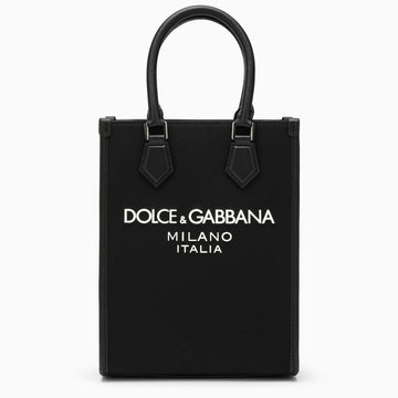 Dolce&Gabbana Small Black Nylon Bag With Logo Men