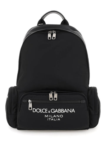 Dolce & Gabbana Nylon Backpack With Logo Men