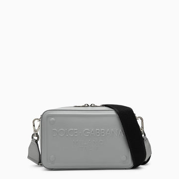 Dolce&Gabbana Grey Calfskin Shoulder Bag Men