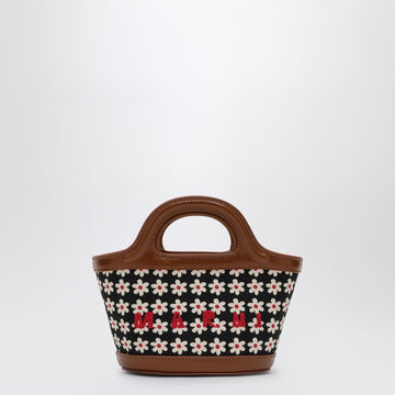 Marni Black Micro Tropicalia Bag With Daisy Print Women