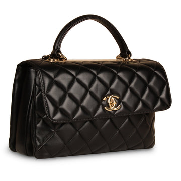 Trendy CC Flap Bag - Medium Black