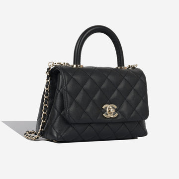Mini Coco Handle - Black Caviar