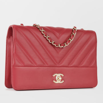 Chevron Full Flap Bag