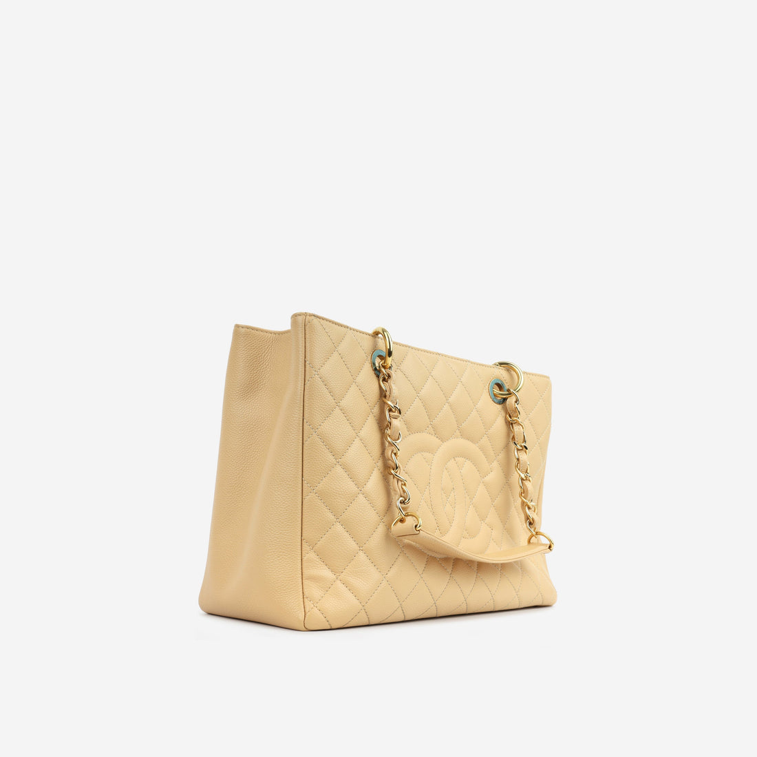 Grand Shopping Tote - Beige Caviar CGHW