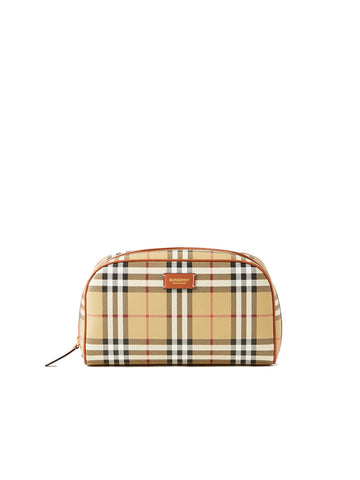 Medium Check Travel Pouch