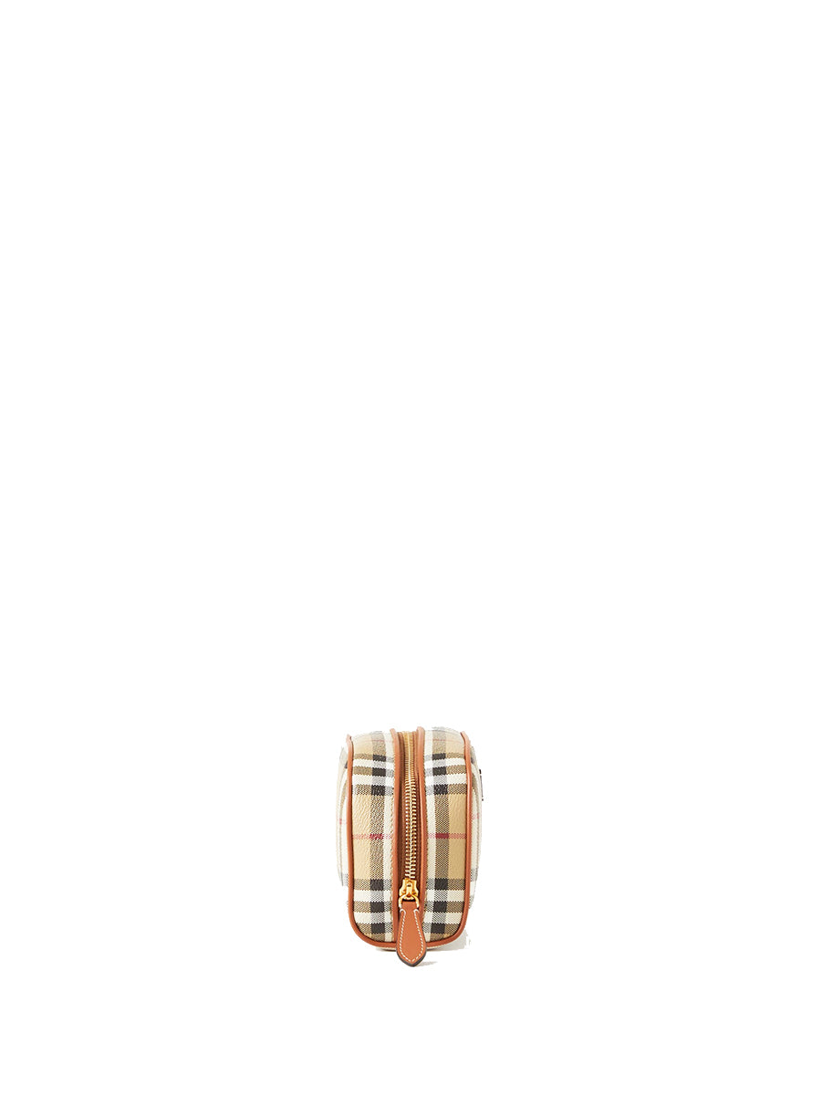 Small Check Travel Pouch