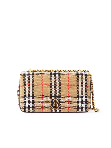 Small Lola Bag in Burberry Check Monogram