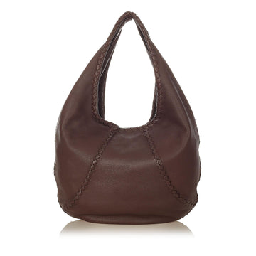 Bottega Veneta Baseball Leather Hobo Bag (MLB-22963)