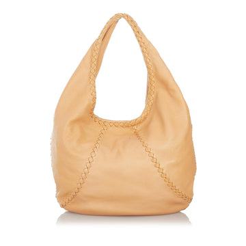 Bottega Veneta Baseball Leather Hobo Bag (MLB-27143)