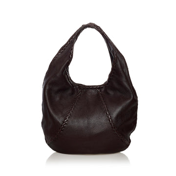 Bottega Veneta Baseball Leather Hobo Bag (MLB-32401)