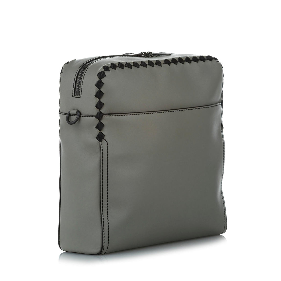 Bottega Veneta Intrecciato Checker Pilot Leather Crossbody Bag (MLB-24609)