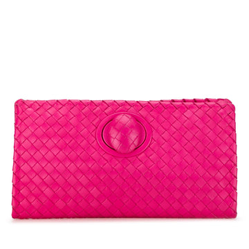 Bottega Veneta Intrecciato Flap Clutch (MLB-2qUOwB)