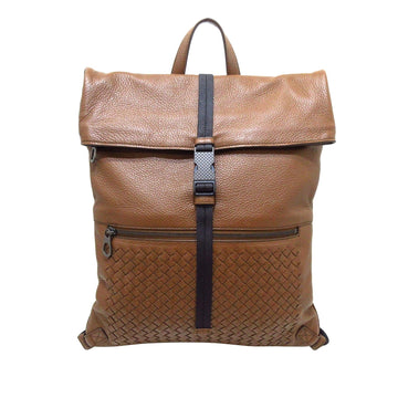 Bottega Veneta Intrecciato Fold-Over Buckle Backpack (MLB-M7fNU2)