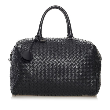Bottega Veneta Intrecciato Leather Boston Bag (MLB-32408)