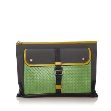 Bottega Veneta Intrecciato Leather Clutch Bag (MLB-27401)