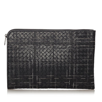 Bottega Veneta Intrecciato Leather Clutch Bag (MLB-27403)